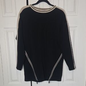 Black and Cream Women's Tunic